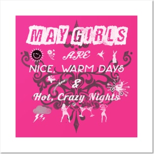 May Women's Birthday Posters and Art